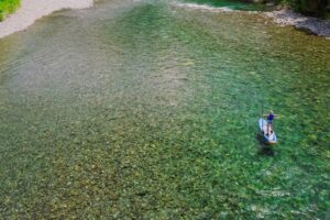 Paddleboard sur la rivière bonaventure en gaspésie