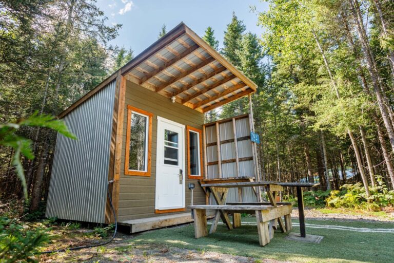 camping with cabin