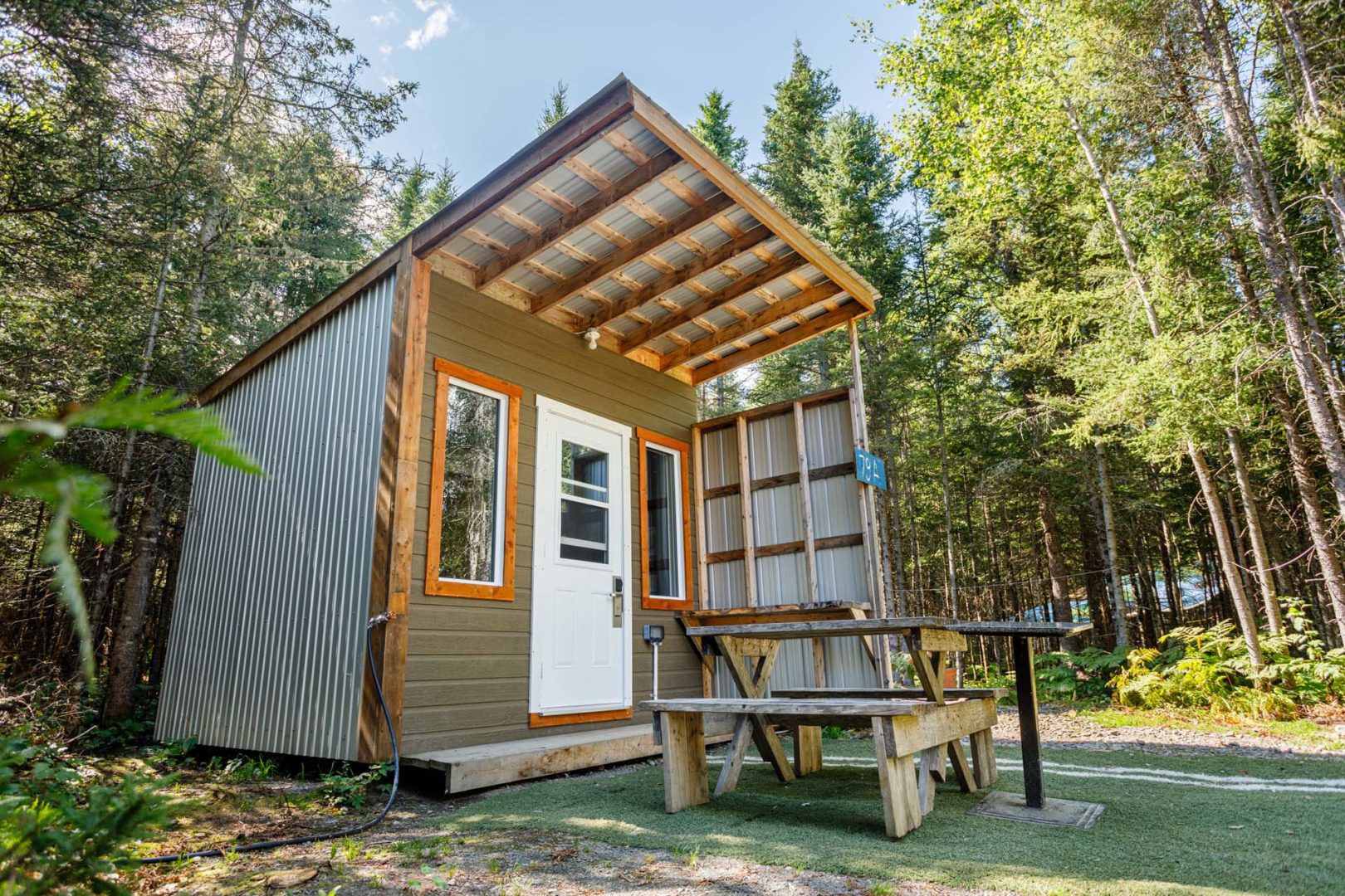 camping with cabin